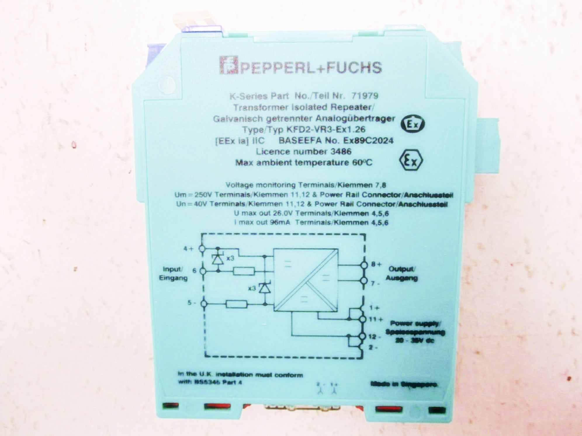 PEPPERL+FUCHS KFD2-VR3-EX1.26 NSMP