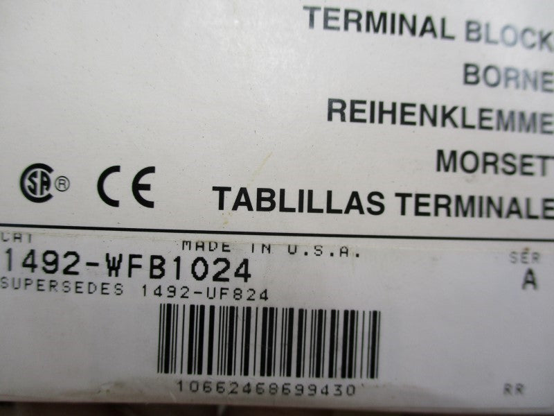 ALLEN BRADLEY 1492-WFB1024 SER. A UNMP