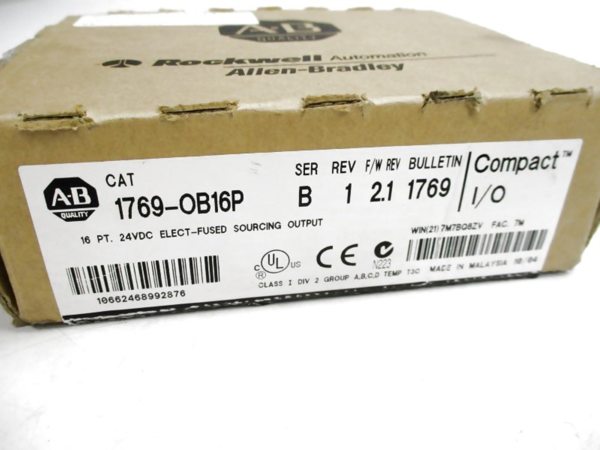 ALLEN BRADLEY 1769-OB16P SER. B F/W: 2.1 NSMP