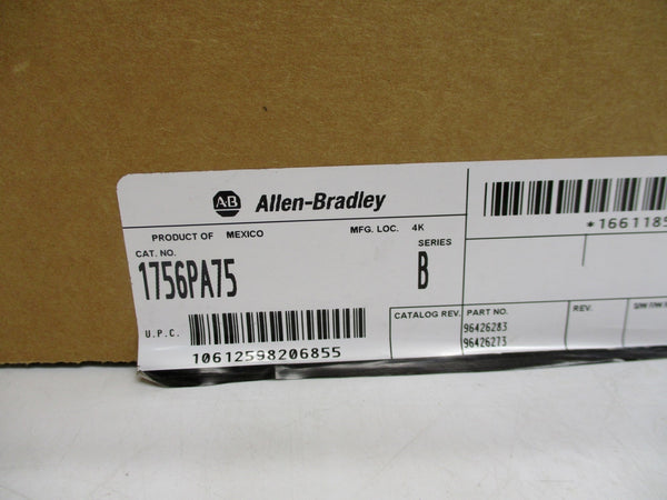 ALLEN BRADLEY 1756-PA75 SER. B 120/240VAC 13.0A NSMP