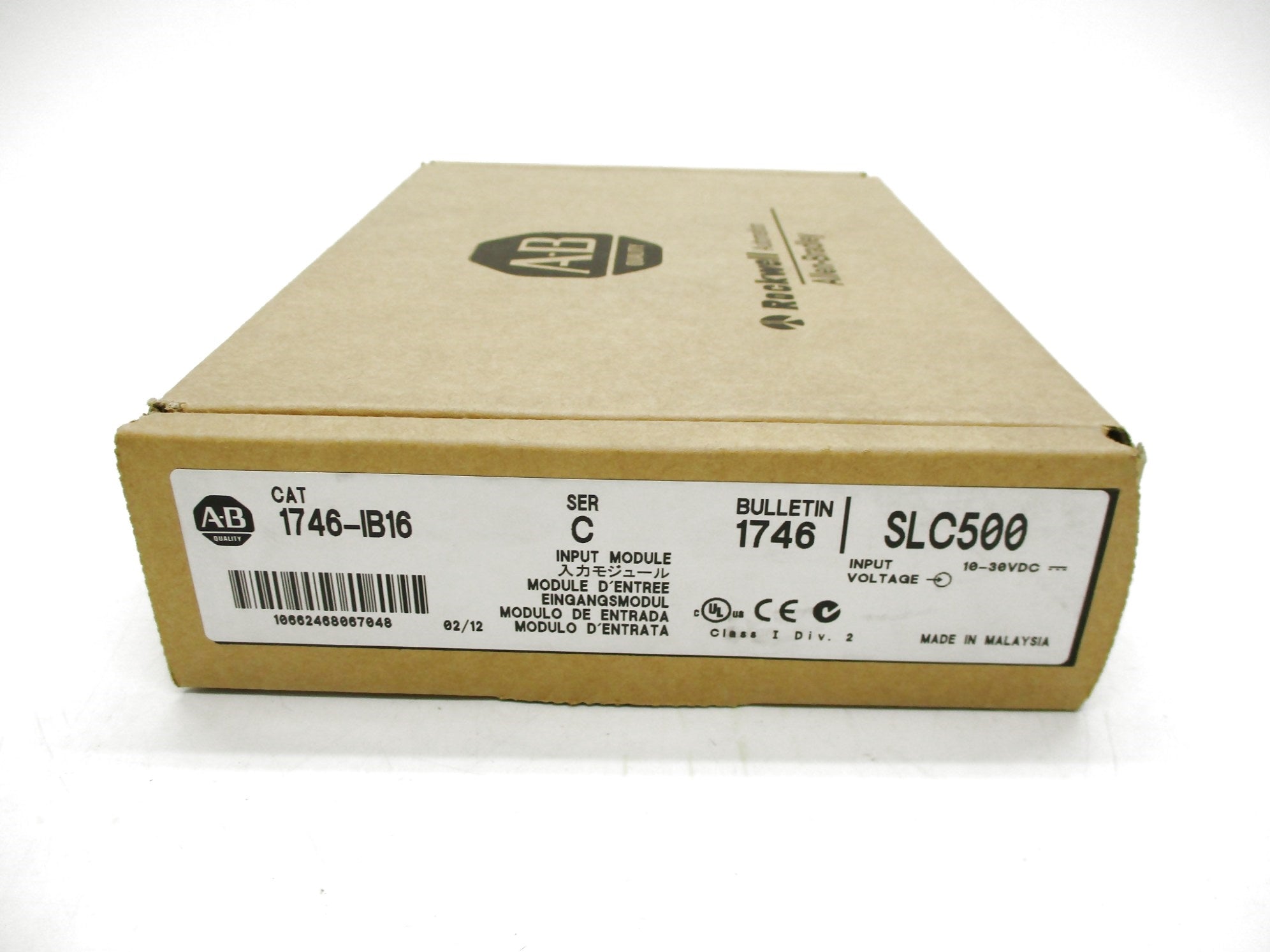 ALLEN BRADLEY 1746-IB16 SER. C 10-30VDC DATE: 2012 NSFS