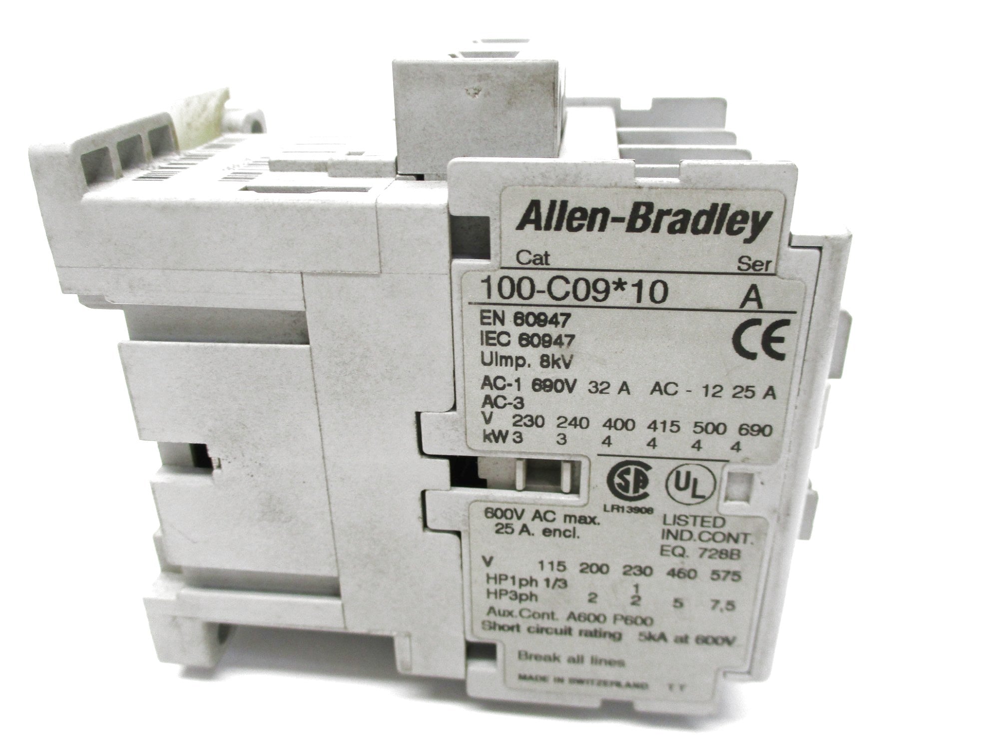 ALLEN BRADLEY 100-C09J10 SER. A 24V 32A UNMP