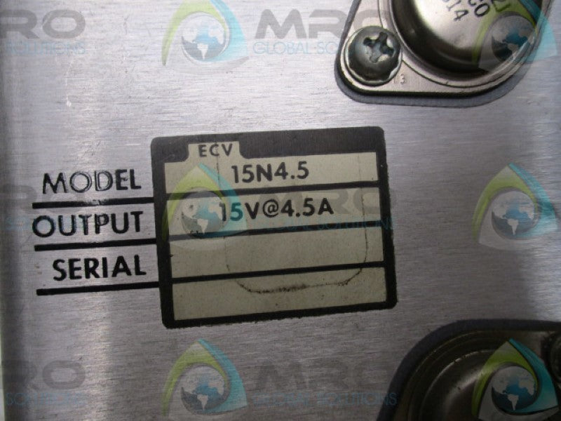 ACDC ELECTRONICS 15N4.5 POWER SUPPLY 4.5A 15V UNMP