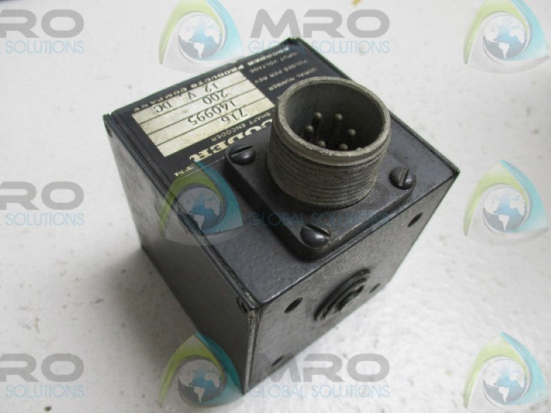 ACCU-CODER MODEL 716 140995 ENCODER 12VDC UNMP